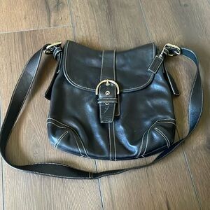 90’s leather Coach bag